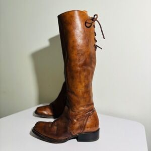 Ariat Leather Side Zip Lace Up High Knee Brown Women's Boots | Sz 7